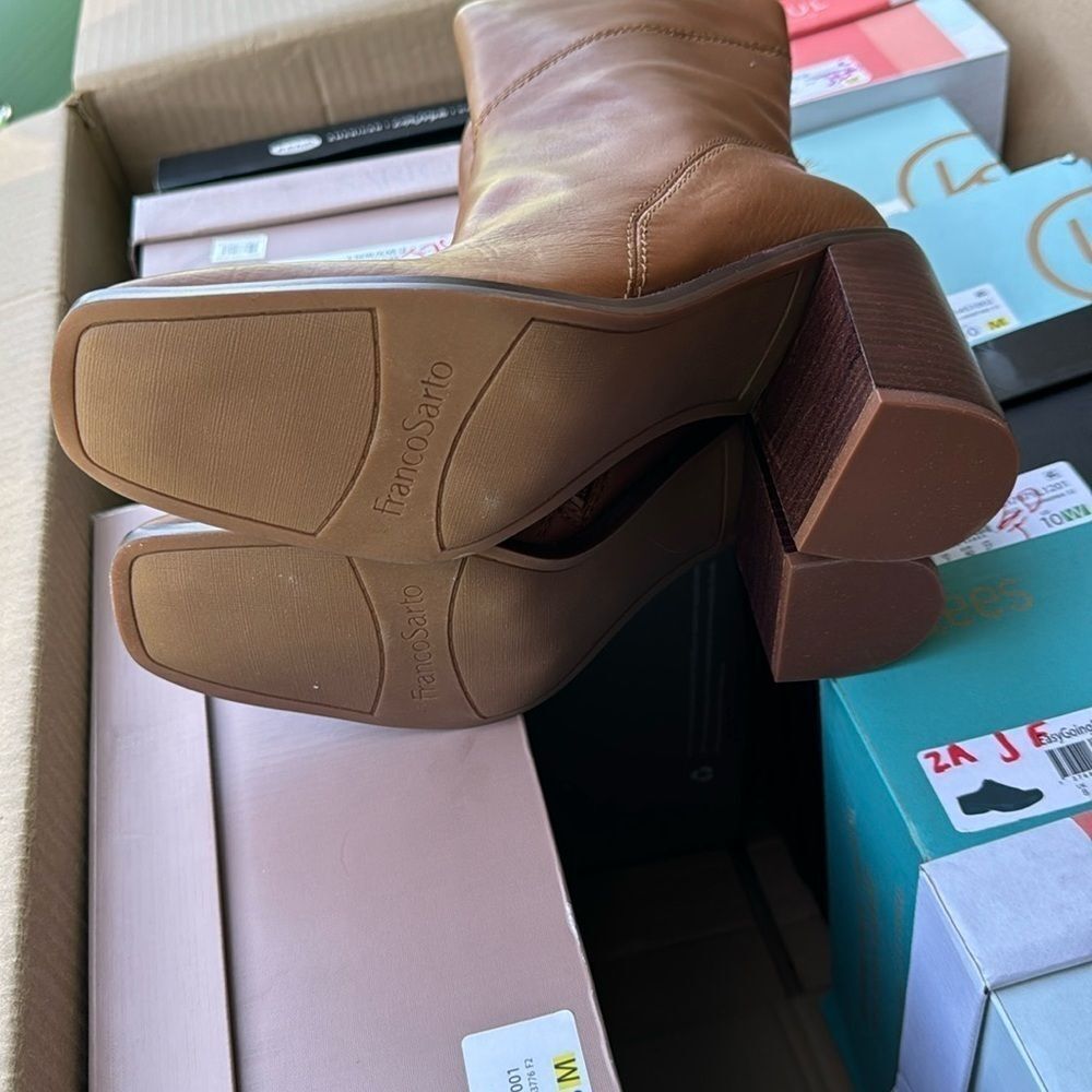 FRANCO SARTO Stevie Bootie In Hazelnut Leather - Picture 3 of 6
